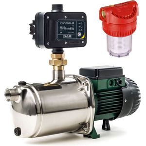 DAB EuroInox 40/80 M + DAB Control-D met aanzuigslang 7 meter en voorfilter