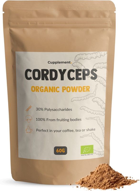 Cordyceps Poeder - Biologisch - Vegan - Duurzaam Verpakt