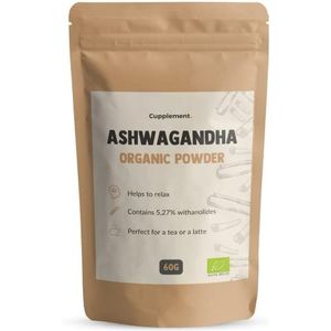 Cupplement - Ashwagandha Poeder - Biologisch - 100% Natuurlijk - Adaptogeen