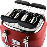 Westinghouse Retro Wasserkocher + Toaster 4 Schlitze - Rot