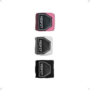 YESFIT - Bandages boksen & kickboksen - Set van 3 paar - Bandage kleur : roze, wit, zwart