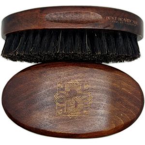 Rithim® Baardborstel van Kersenhout & natuurlijk zwijnenhaar - Baardverzorging & styling - Voor na gebruik van baardolie en/of baardbalsem - Beard Brush