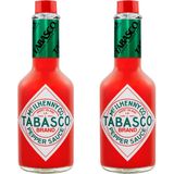 TABASCO® Original Red Pepper Sauce - 2 x 350ml - voordeelverpakking - Dé smaakmaker voor vrijwel elk gerecht.
