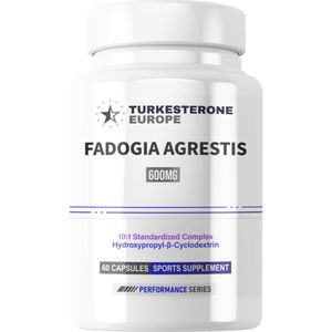 Fadogia Agrestis 10:1 Complex met Hydroxypropyl-β-Cyclodextrine - 60 Capsules (600mg)
