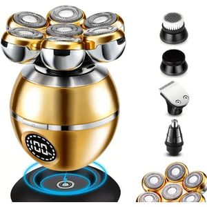 V-Goods - Professioneel 5 in 1 Draadloos Scheerapparaat - Zwart - Diverse Opzetstukken