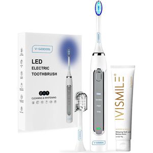 V-Goods - 2 in 1 Elektrische Tandenborstel - Sonische Tandenborstel - Whitening Functie