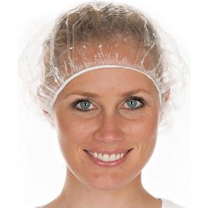 Nesto's® Wegwerp Douchemuts - Bad Muts - Shower Cap - Douchekap - Dames - Plastic - 100 stuks