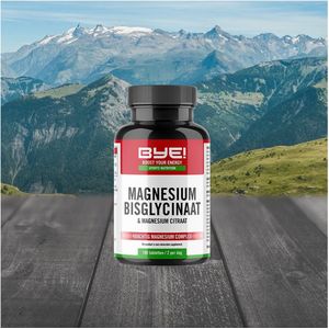 BYE - Magnesium Bisglycinaat & Magnesium Citraat - 100 Capsules