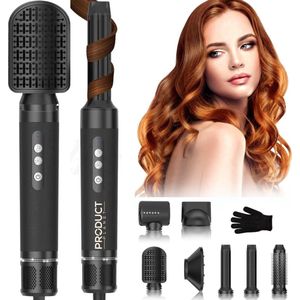ProductPlanet® PRO 7-in-1 Airstyler Premium Edition - Krulborstel, Föhnborstel, Krultang & Multistyler - Hairwrap - Coanda Effect - Incl. Luxe Opbergdoos & Hittebestendige Handschoen