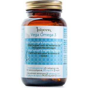 Vega Omega 3 | plantaardige Omega 3 | DHA | 60 tapioca softgels
