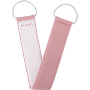 Helioux® Rug Scrubber - Back Scrubber - Exfoliating Glove - Scrub Handschoen - Voor Lichaam, Rug en Schouders - Verwijderen Van Dode Huidcellen of Zelfbruiner - Roze - Pink