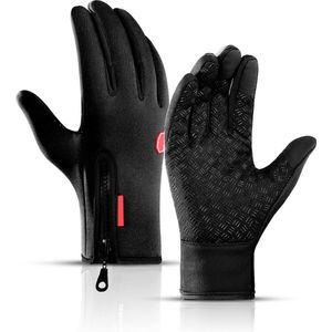 WVspecials Tech Fleece Handschoenen maat S Betere model - Waterdichte handschoenen - Handschoen winter - Handschoenen Scooter / Fiets / Wandelen - Handschoen Heren en Dames - Sporthandschoen - Winter - Maat S - Zwart - Sinterklaas - Kerst