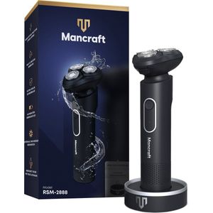 Mancraft - 3 in 1 Scheerapparaat - Met Oplaadstation - Neus en Trimmer Opzetstuk