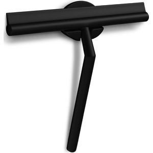 Sanova Luxe Silicone Douchewisser Zwart - Zelfklevende Ophanghaak - Raamwisser - Trekker Douche en Badkamer - Vloertrekker