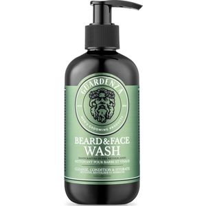 Guardenza Baard & Face wash - baardshampoo – gezichtsreiniger – natuurlijk product - 250 ml