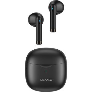 Draadloze in-ear oordopjes - earbuds - USAMS IA04 - Bluetooth 5.0 - USB-C - Mini TWS draadloze koptelefoon met oplaadcase - Zwart