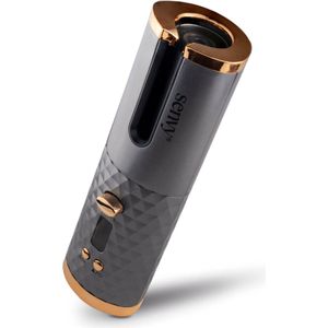 SENVY® - Automatische Krultang - Nieuw model 5200mAh Accu - 60 minuten - Draagbaar - Draadloos - USB Oplaadbaar - Keramische Krultang - Hair Curler - Haar Kruller - Magic Hair Curler - Keramische Krulijzer - Grijs/Goud
