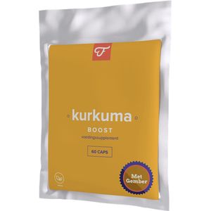 Foodie Kurkuma Boost - Kurkuma Capsules - Met Gember-extract - Betere opname dankzij Bioperine® - 60 capsules