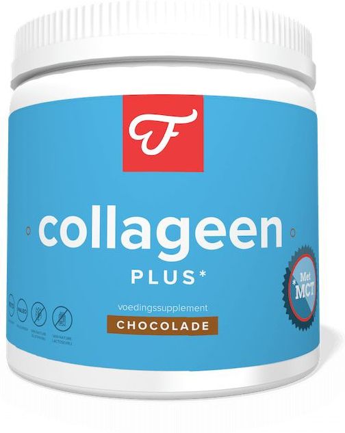 Foodie Collageen Plus MCT Chocolade - Collageenpoeder - Met PalmFreeMCT™ - Met Vitamine C - Rundercollagen Type 1 en 3