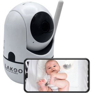 Lakoo® BabyGuard Smart - uitbreidbaar - Beveiligingscamera - Night Vision for Baby - Babyfoon met Camera en App GRATIS - 1080p Full HD - Bewakingscamera voor Binnen Indoor - Wifi - Nachtzich - terugspreekfunctie Draaibaar