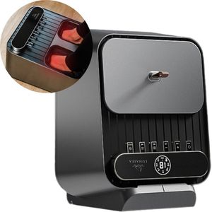 LunaSea - Draadloos Shiatsu Voetmassage Apparaat - Zwart - Infrarood - 6 Programma's