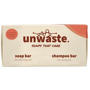 Unwaste Duopack orange soap & shampoo bar 1st
