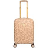 Dames handbagage koffer beige luipaard - 55 cm - MŌSZ Lauren