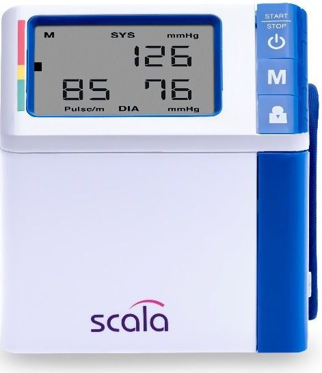 SCALA SC7130 - Automatische Digitale Polsbloeddrukmeter - Ultradun - 2x50 Geheugens
