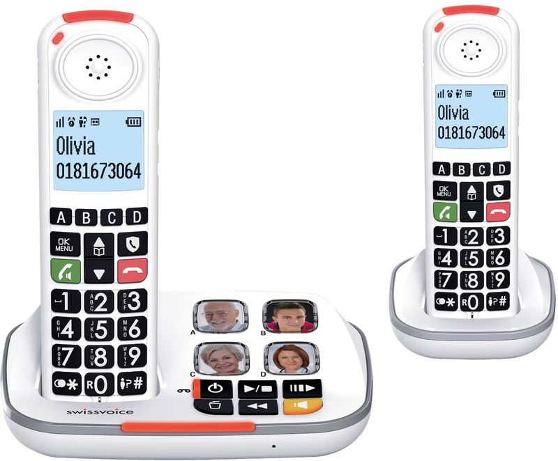Swissvoice Xtra2355 Duoset Draadloze Senioren huistelefoon
