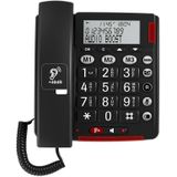 Amplicomms Bigtel 50 Alarm Plus | Senioren huistelefoon vaste lijn | Alarmzender voor noodgevallen inbegrepen