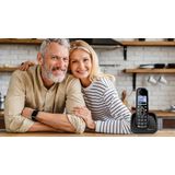 Amplicomms BigTel1502 Senioren draadloze duo huistelefoon voor de vaste lijn | Extra handset | Luide oproeptonen | Ongewenste bellers blokkeren | 3 directe geheugen toetsen | Handsfree | Instelbaar volume | Gehoorapparaat compatibel