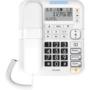 Alcatel TMAX70S Senioren Huistelefoon Vaste Lijn - 6 geheugentoetsen - Oproepblokkering