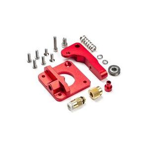 Aluminium MK8 Bowden Extruder Upgrade kit rood links
