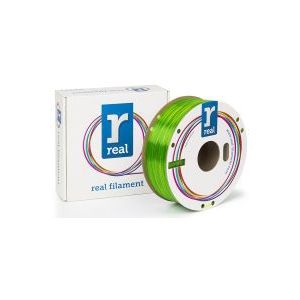 REAL filament transparant groen 1,75 mm PETG 1 kg