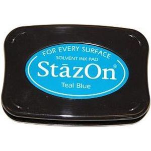 Inktkussen Stazon Teal Blauw (1 st)