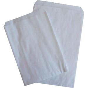 Witte Papieren Zakken Cellulose Papier 35grs 12x18 cm (25 stuks)