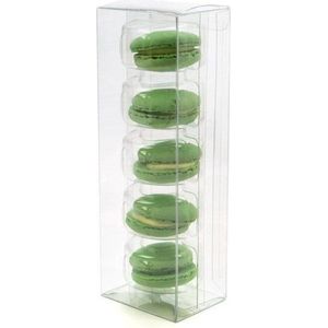 Plastic Doosjes 6,5x5,1x19,1cm Kristalhelder met Autolock Bodem (25 stuks) | Geschenkdoos