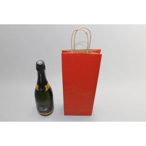 Papieren Flestassen Donker Rood 140x80x390mm - 50 st