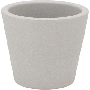 DK Design Bloempot/plantenpot - Vinci - lichtgrijs mat - voor kamerplant - D10xH12cm