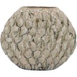 DK Design - Inga Jada - Bloemenvaas - Groen - Plat Model - Schub Motief