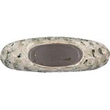 DK Design - Bloemenvaas Inga Jada - Groen - Plat Model - Schub Motief