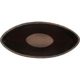 DK Design Bloempot model Maya - ovaal - roestbruin - D16 x H23 x B34 cm - rustiek
