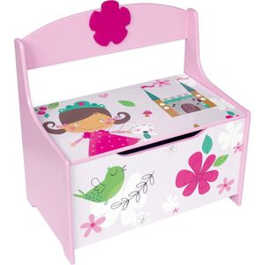 Playwood houten speelgoedbank roze
