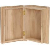 Houten Kist Boekvorm - L 20 CM X B 14,1 CM X H 6,7 CM