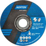 Norton - Doorslijpschijf - 125 mm - Staal/Inox - 10 Stuks