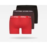 G-Star - D05095-2058-8527 - Classic Slips - Zwart Rood Bruin - 3-pack - Katoen