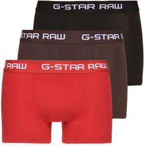 G-Star - D05095-2058-8527 - Classic Slips - Zwart Rood Bruin - 3-pack - Katoen