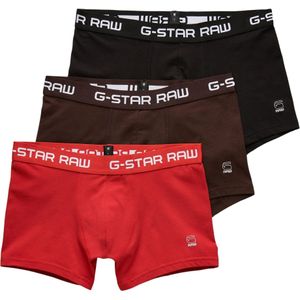 G-star Classic Boxers 3 Eenheden Bruin,Rood,Zwart 2XL Man