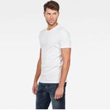 T-shirt - Effen - Jersey - 2 Pack - Slanke Pasvorm - Kwartmouw