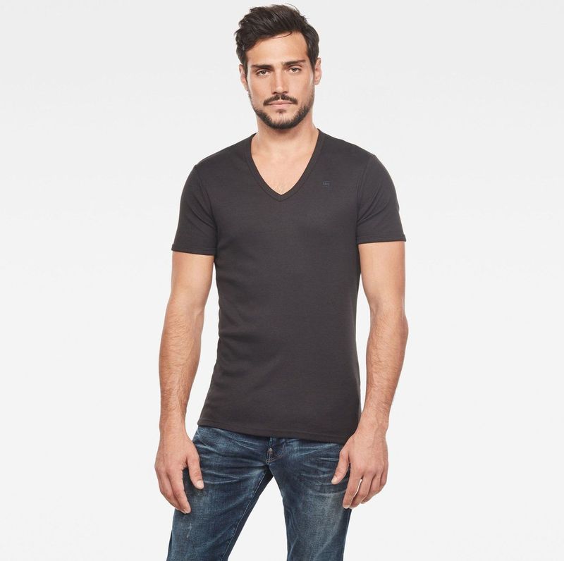 G-Star - V-Neck T-Shirt 2-Pack - Zwart - 100% Biologisch Katoen